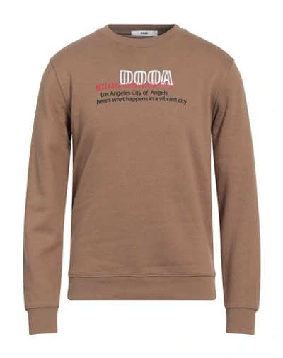 Dooa Man Sweatshirt Brown Size Xxl Cotton, Polyester