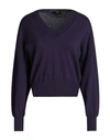 Seventy Sergio Tegon Woman Sweater Dark Purple Size S Wool, Cashmere