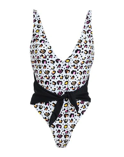 Amen Woman One-piece Swimsuit White Size S Lycra