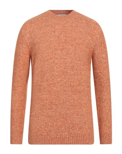 Kangra Man Sweater Orange Size 46 Alpaca Wool, Cotton, Polyamide, Wool, Elastane