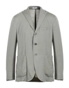 Boglioli Man Suit Jacket Sage Green Size 40 Cashmere, Silk In Sage Green