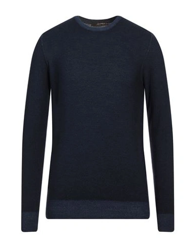 Jeordie's Man Sweater Midnight Blue Size Xl Merino Wool In Blue