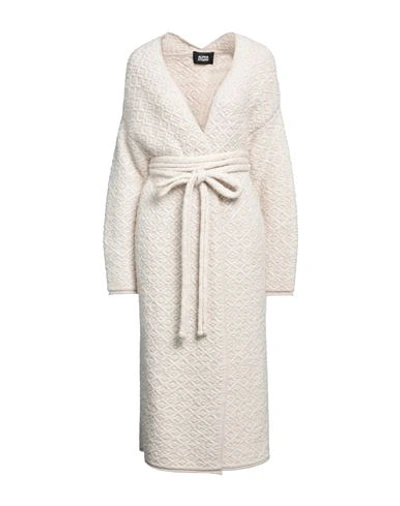 Alpha Studio Woman Cardigan Cream Size 8 Synthetic Fibers, Wool, Polyamide, Alpaca Wool, Cashmere In White