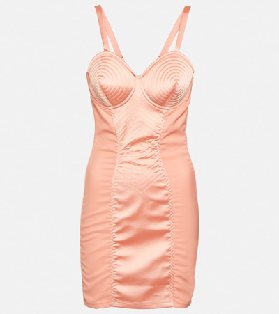 Jean Paul Gaultier Pink Iconic Minidress In Orange