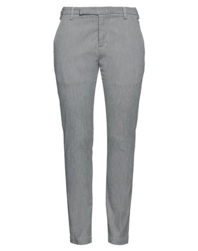 Entre Amis Woman Pants Grey Size 35 Cotton, Lycra, Elastane