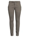Entre Amis Woman Pants Taupe Size 36 Cotton, Lycra, Elastane In Grey