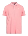North Sails Man Polo Shirt Pink Size Xxl Cotton In Pink