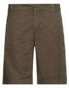 Woolrich Man Shorts & Bermuda Shorts Military Green Size 29 Cotton