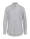 Brooksfield Man Shirt Sage Green Size 17 Cotton