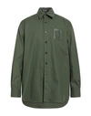 Raf Simons Man Shirt Military Green Size M Cotton