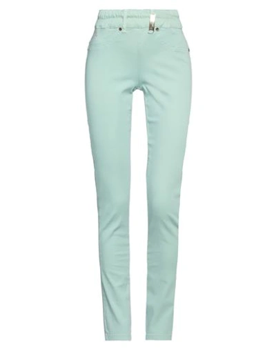 Marani Jeans Woman Pants Light Green Size 4 Cotton, Polyamide, Elastane