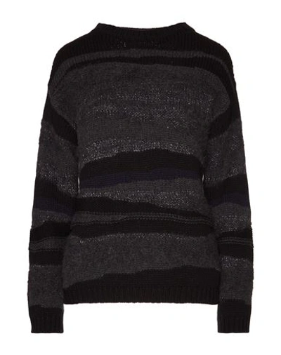 Fabiana Filippi Woman Sweater Black Size 6 Virgin Wool, Silk, Cashmere, Alpaca Wool, Viscose In Black