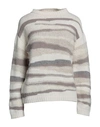Fabiana Filippi Color Blocked Crewneck Jumper In White