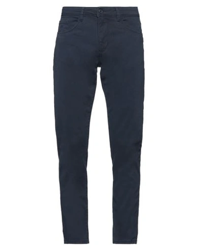 Hamaki-ho Man Pants Navy Size 28 Cotton, Elastane In Navy Blue