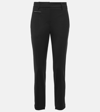 BRUNELLO CUCINELLI EMBELLISHED SLIM WOOL-BLEND PANTS