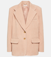 Chloé Double-breasted Corduroy Blazer Jacket In Pink