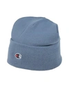Champion Hat Slate Blue Size Onesize Acrylic In Blue
