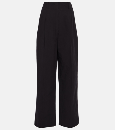 THE ROW GAUGIN HIGH-RISE WIDE LEG COTTON PANTS