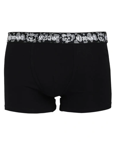 Moschino Man Boxer Black Size Xs Cotton, Elastane