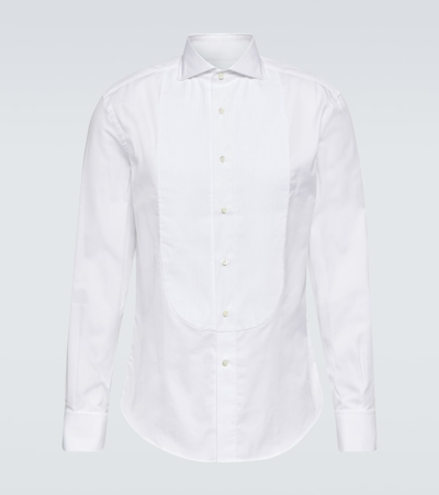 Brunello Cucinelli Poplin Shirt In White