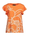 Boutique Moschino Woman Blouse Orange Size 8 Polyester, Elastane