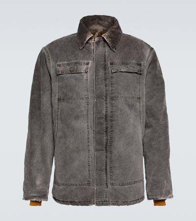 Notsonormal Grind Cotton Canvas Jacket In Grey