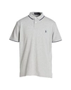 Polo Ralph Lauren Custom Slim Fit Mesh Polo Shirt Man Polo Shirt Grey Size Xxl Cotton