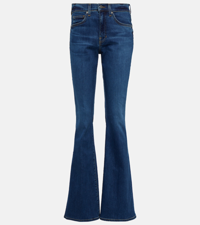 Veronica Beard Beverly High-rise Flared Jeans In Denim
