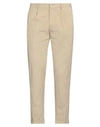 Santaniello Man Pants Beige Size 32 Cotton, Elastane