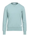 Daniele Fiesoli Man Sweatshirt Light Green Size M Cotton, Elastane