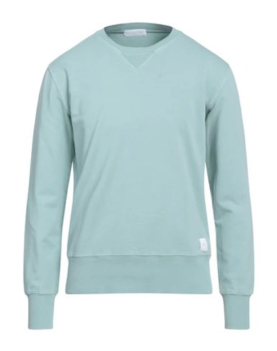 Daniele Fiesoli Man Sweatshirt Light Green Size M Cotton, Elastane In Green