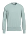 Daniele Fiesoli Man Sweatshirt Sage Green Size L Cotton, Elastane