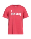 ERL ERL MAN T-SHIRT RED SIZE XXL COTTON