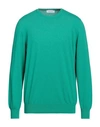 Gran Sasso Man Sweater Emerald Green Size 44 Virgin Wool, Viscose, Cashmere