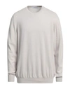 Gran Sasso Man Sweater Light Grey Size 46 Virgin Wool, Viscose, Cashmere