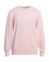 Gran Sasso Man Sweater Light Pink Size 46 Virgin Wool, Viscose, Cashmere