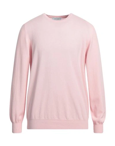 Gran Sasso Man Sweater Light Pink Size 46 Virgin Wool, Viscose, Cashmere