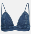 AGOLDE DENIM BRALETTE