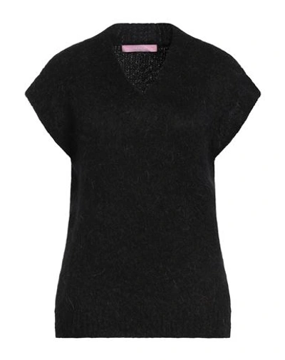 Noodle Italia Woman Sweater Black Size S Mohair Wool, Wool, Acrylic, Polyamide, Elastane
