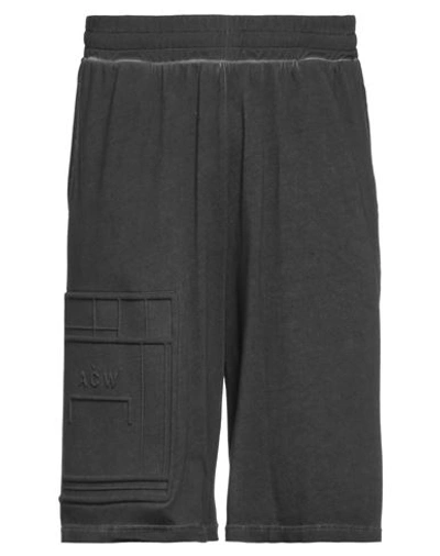 A-cold-wall* Man Shorts & Bermuda Shorts Steel Grey Size L Cotton