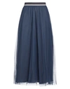Niū Woman Maxi Skirt Navy Blue Size S Polyamide