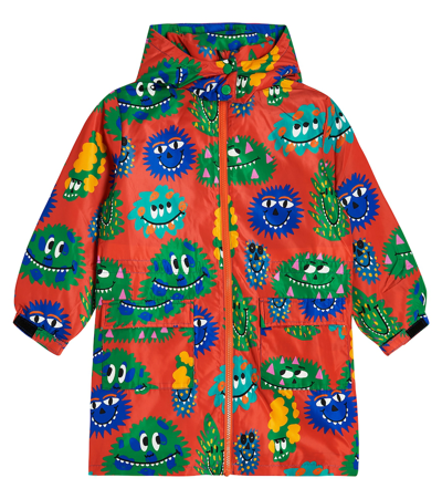 Stella Mccartney Kids' Floral Raincoat In Multicoloured