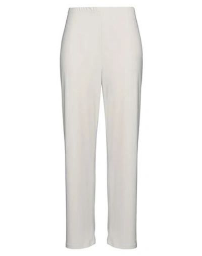 Frank Lyman Woman Pants Light Grey Size 16 Polyester, Elastane