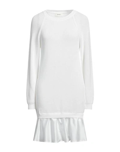 Vicolo Woman Short Dress White Size Onesize Cotton