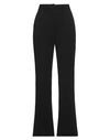 Dixie Woman Pants Black Size L Polyester, Elastane In Black