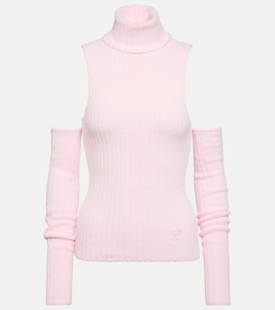 Blumarine Sleeveless High-neck Top In Pink
