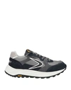 Valsport Man Sneakers Grey Size 12 Leather, Textile Fibers