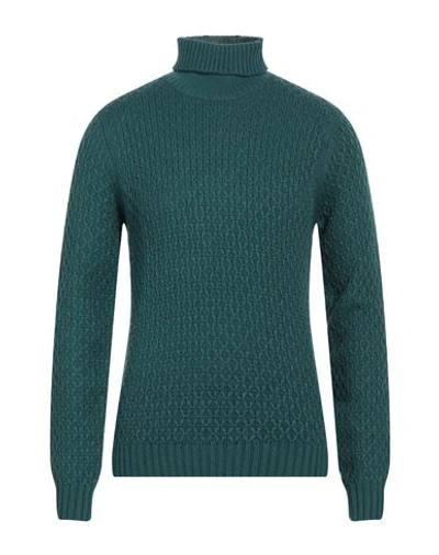 Sseinse Man Turtleneck Emerald Green Size Xl Acrylic, Wool In Green