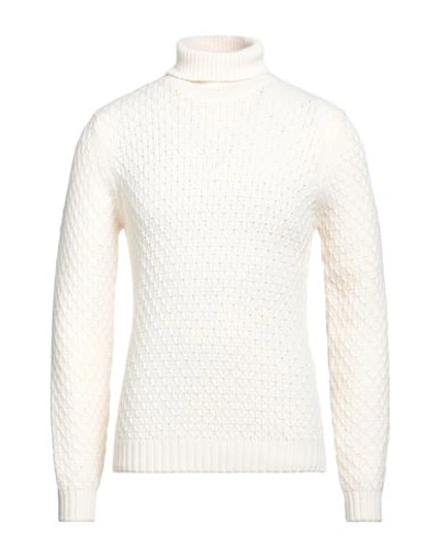 Sseinse Man Turtleneck Ivory Size Xxl Acrylic, Wool In White