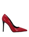 Divine Follie Woman Pumps Red Size 10 Textile Fibers